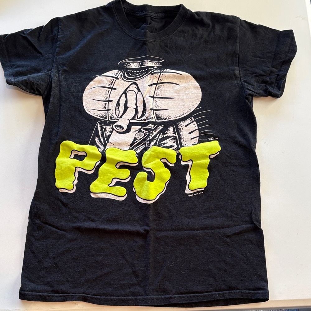Craig Gleason Black Tee with Graphic Print